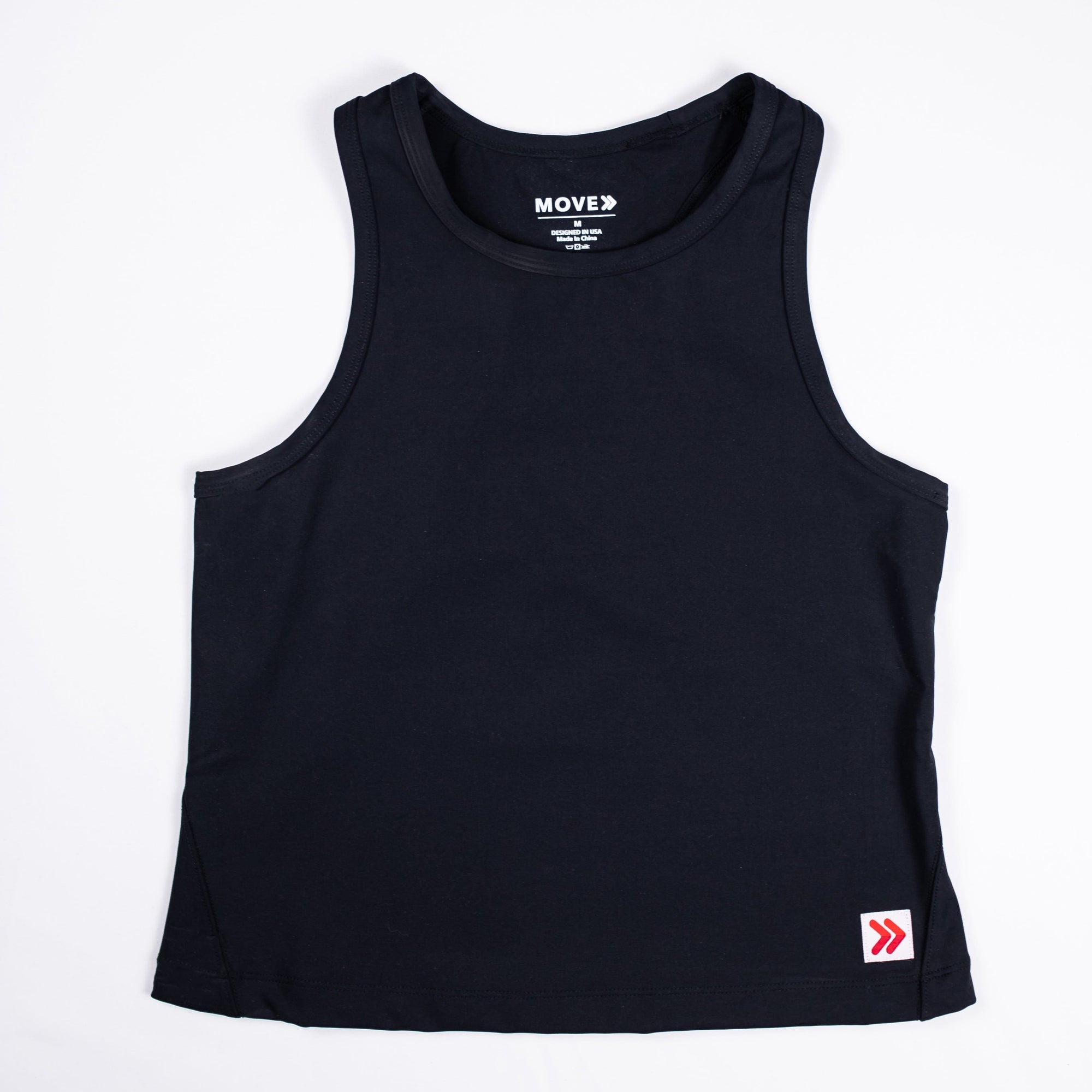 MOVE sport apparel Black / S Women’s Pure Stretch Cropped Tank