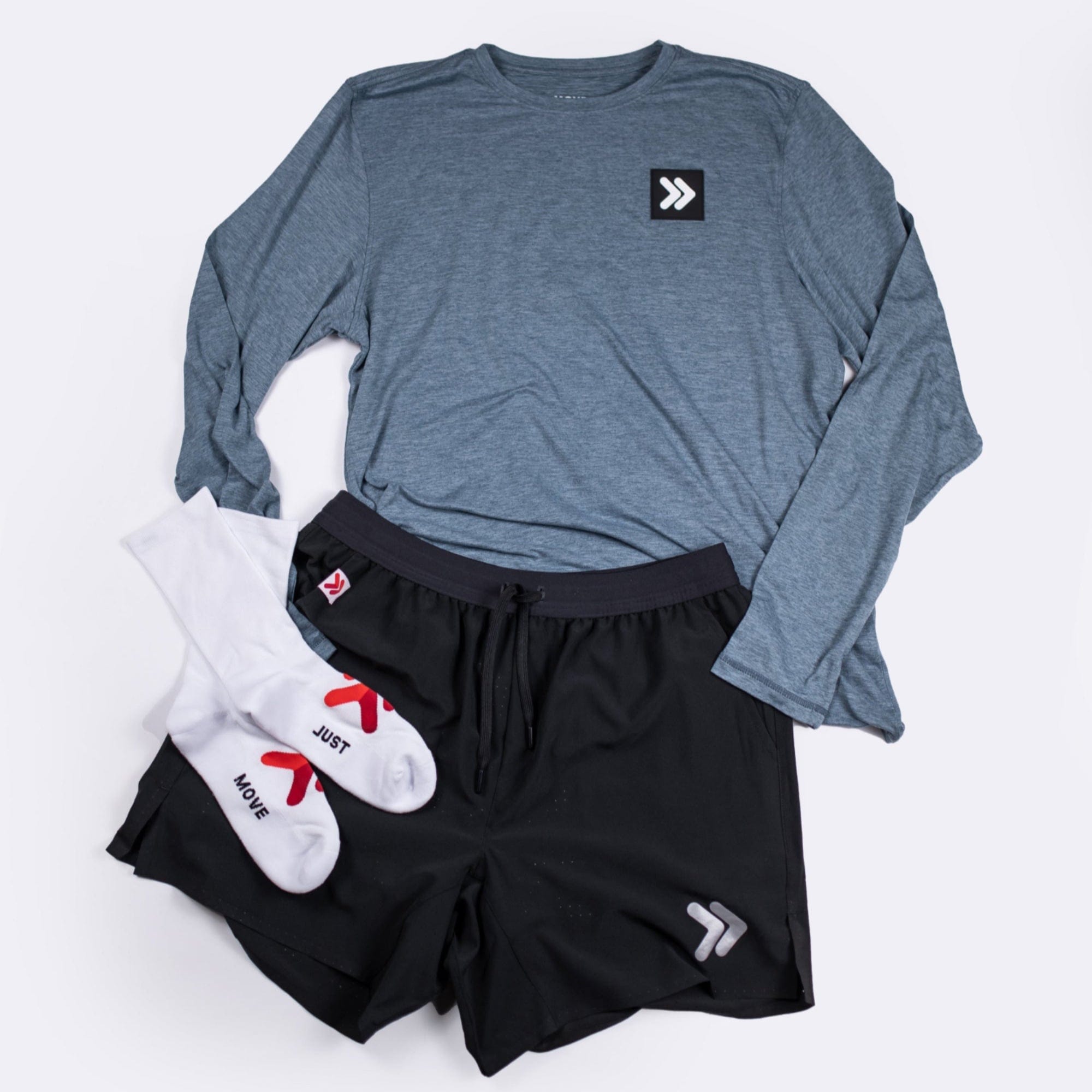 MOVE sport apparel Blue Mirage / M Men's Essential BLACK LABEL Special Edition Long Sleeve