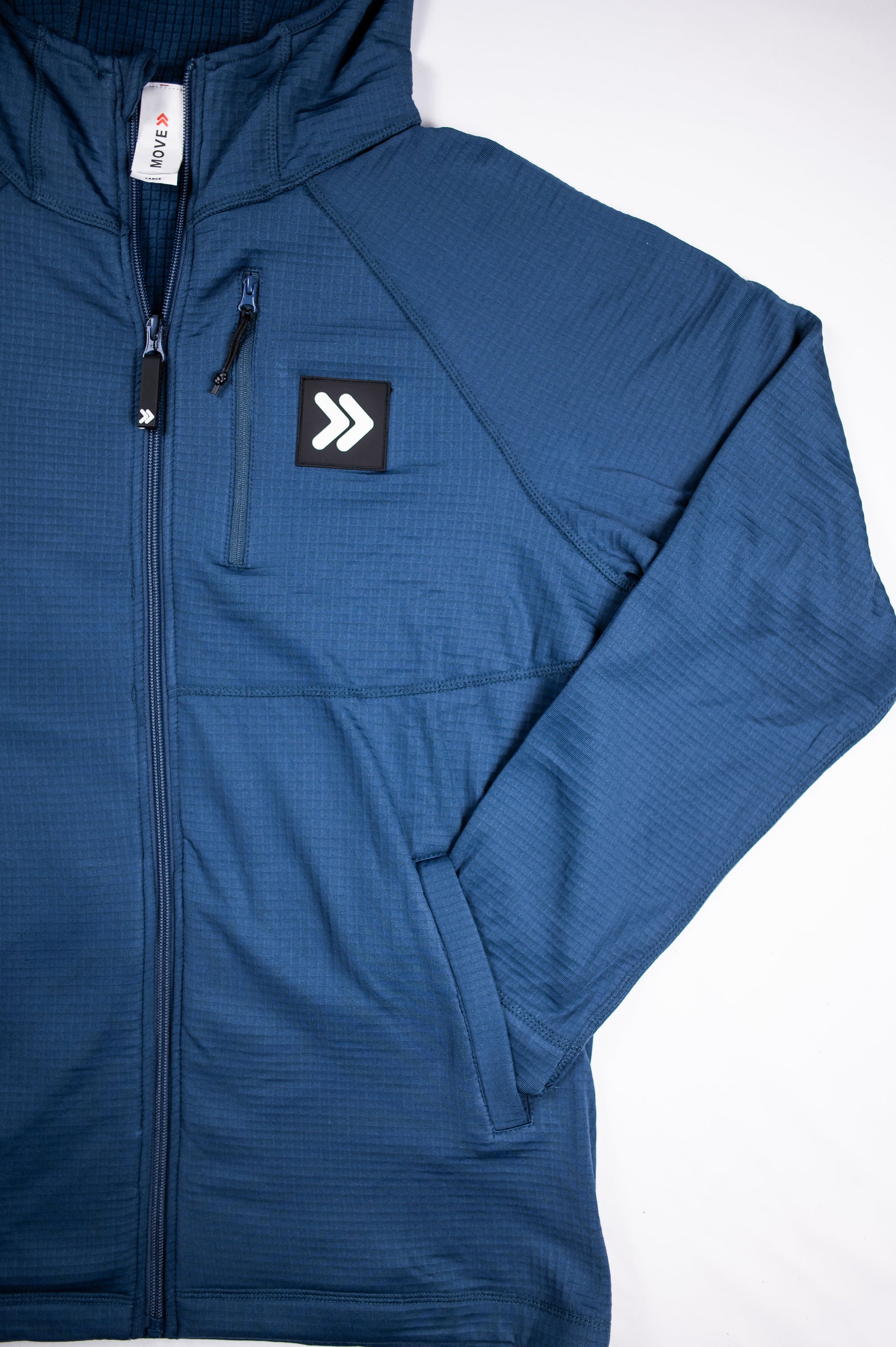 MOVE sport apparel Men’s Waffle-Knit Hooded Jacket