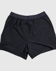 MOVE sport apparel Agility 6 inch black training shorts with perforated fabric and back zipper pocket