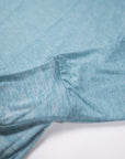 MOVE sport apparel heathered blue long sleeve crewneck sweatshirt with ribbed cuffs and soft-touch fabric