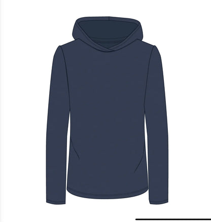 MENS ESSENTIAL LIGHTWEIGHT SUN HOODIE - PAGEANT BLUE