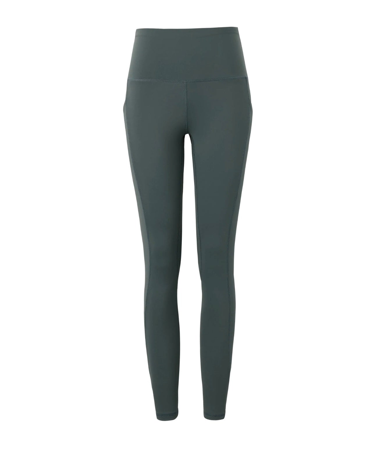 WOMENS RUNNING TIGHTS BALSAM GREEN 25”