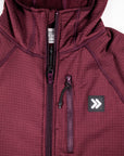 Women's Waffle-Knit Hooded Jacket