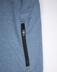 Close-up of the black vertical zip pocket on MOVE Sport Apparel men’s Essential Jogger.