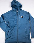 MOVE sport apparel Blue Mirage / M Men’s Waffle-Knit Hooded Jacket