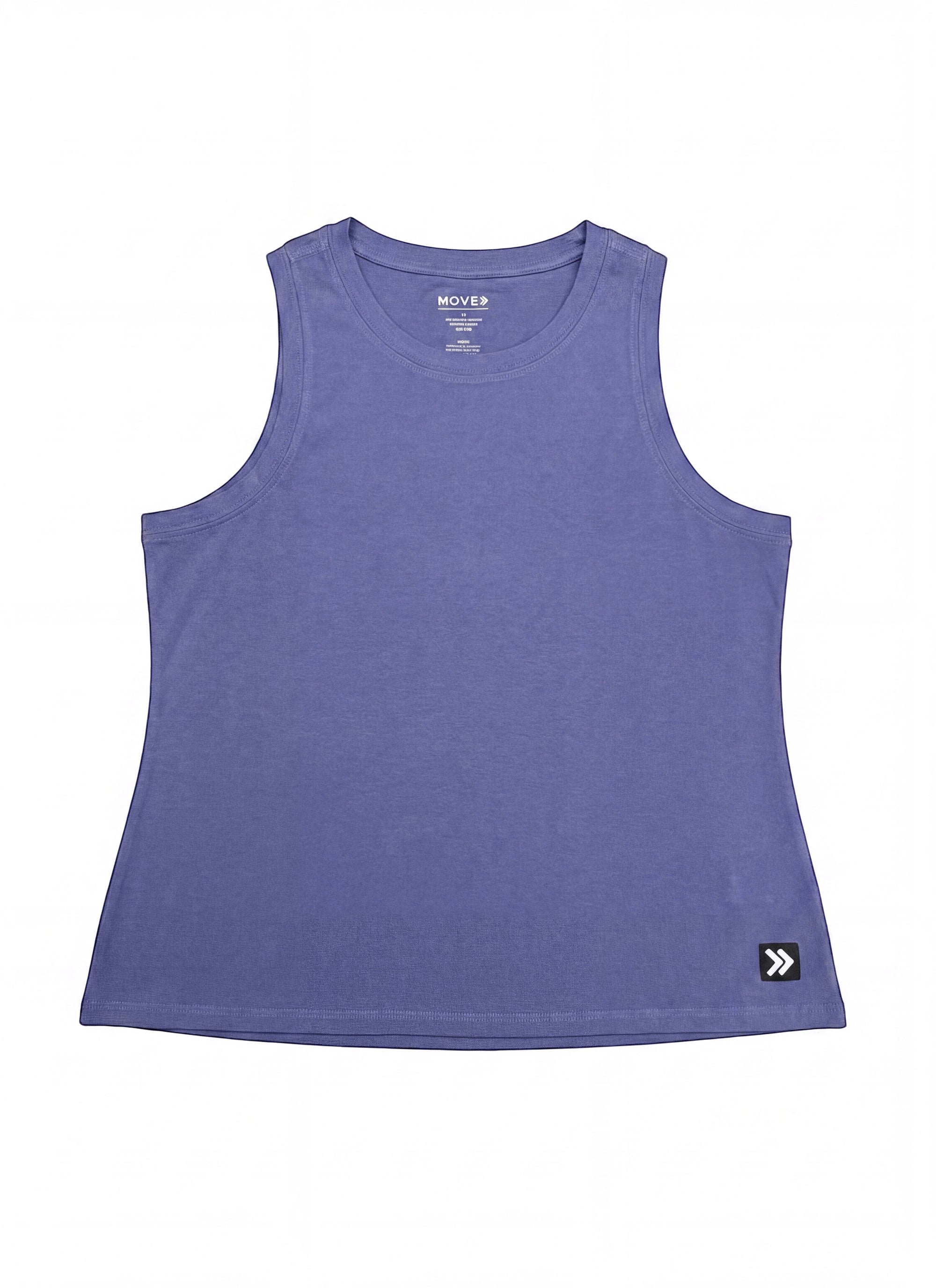 MOVE sport apparel Heather deep periwinkle / XS MOVE sport apparel Women's Essential High Neck Tank Top