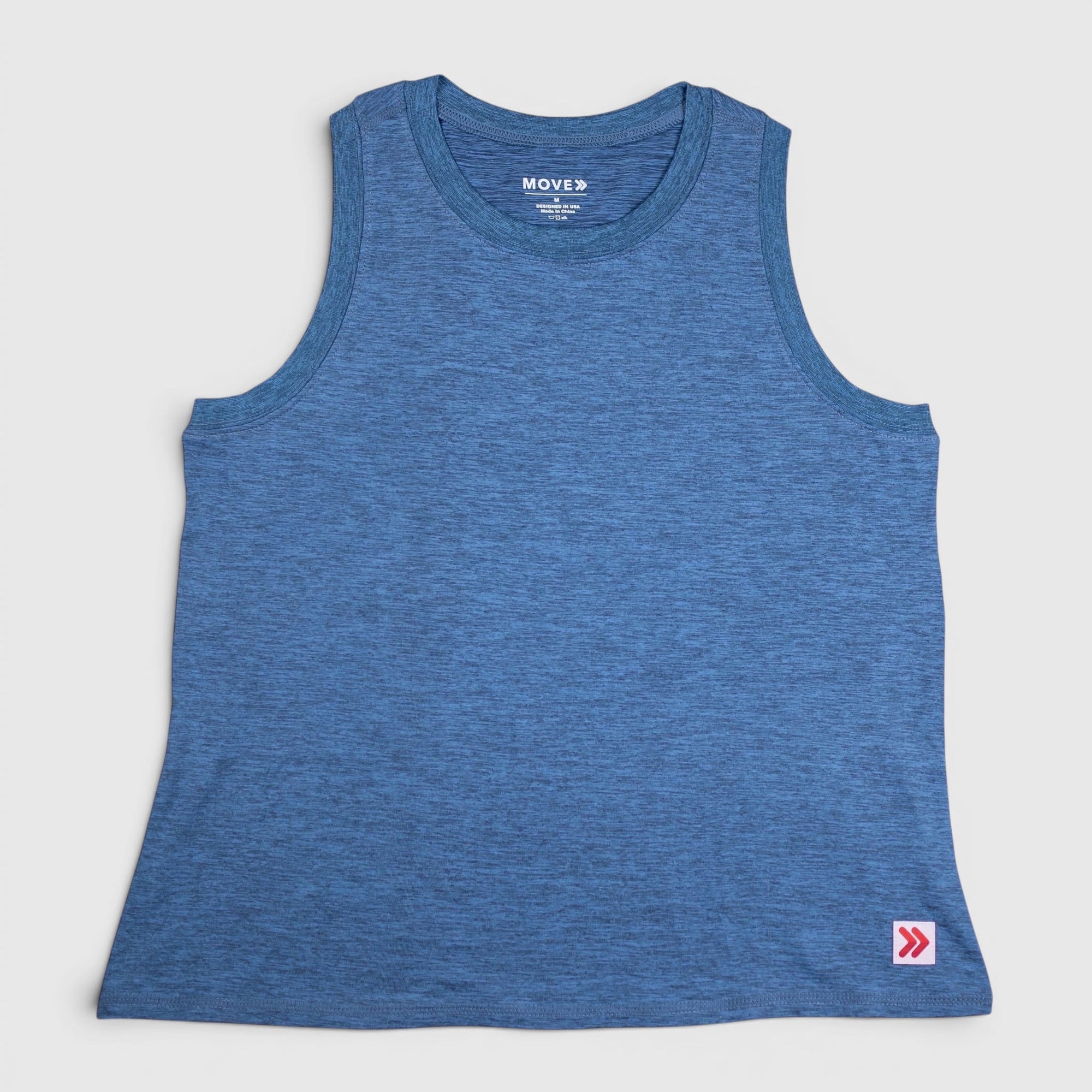MOVE sport apparel Heather Steel Blue / XS MOVE sport apparel Women's Essential High Neck Tank Top