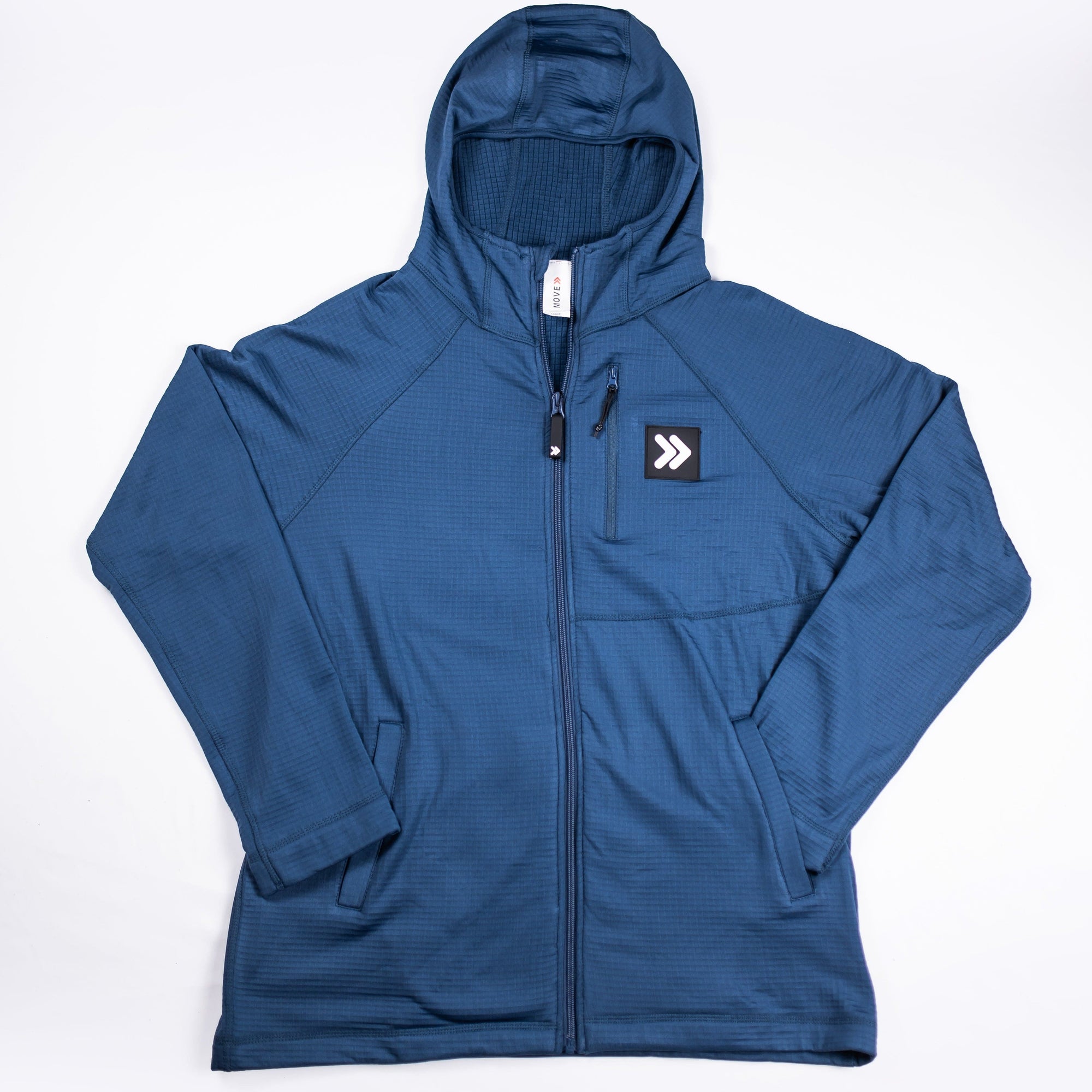 MOVE sport apparel Men’s Waffle-Knit Hooded Jacket