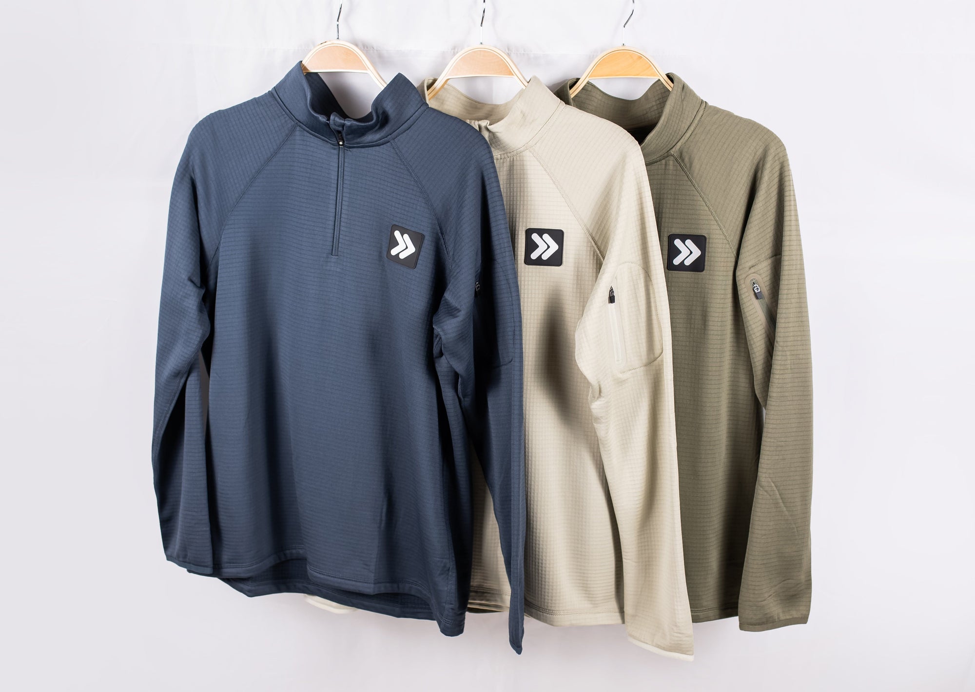 Men&#39;s Waffle Quarter Zip