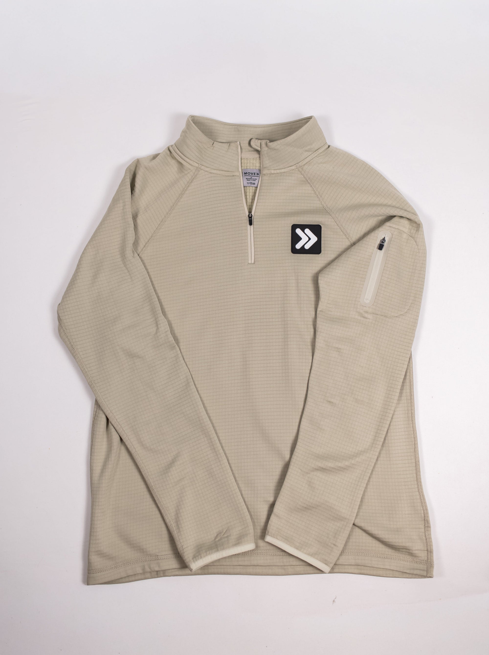 Men&#39;s Waffle Quarter Zip
