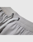 MOVE sport apparel Agility 6 inch training shorts in light grey with a drawstring waistband and perforated fabric