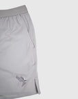 MOVE sport apparel Agility 6 inch training shorts in light grey with perforated fabric and side slit detail