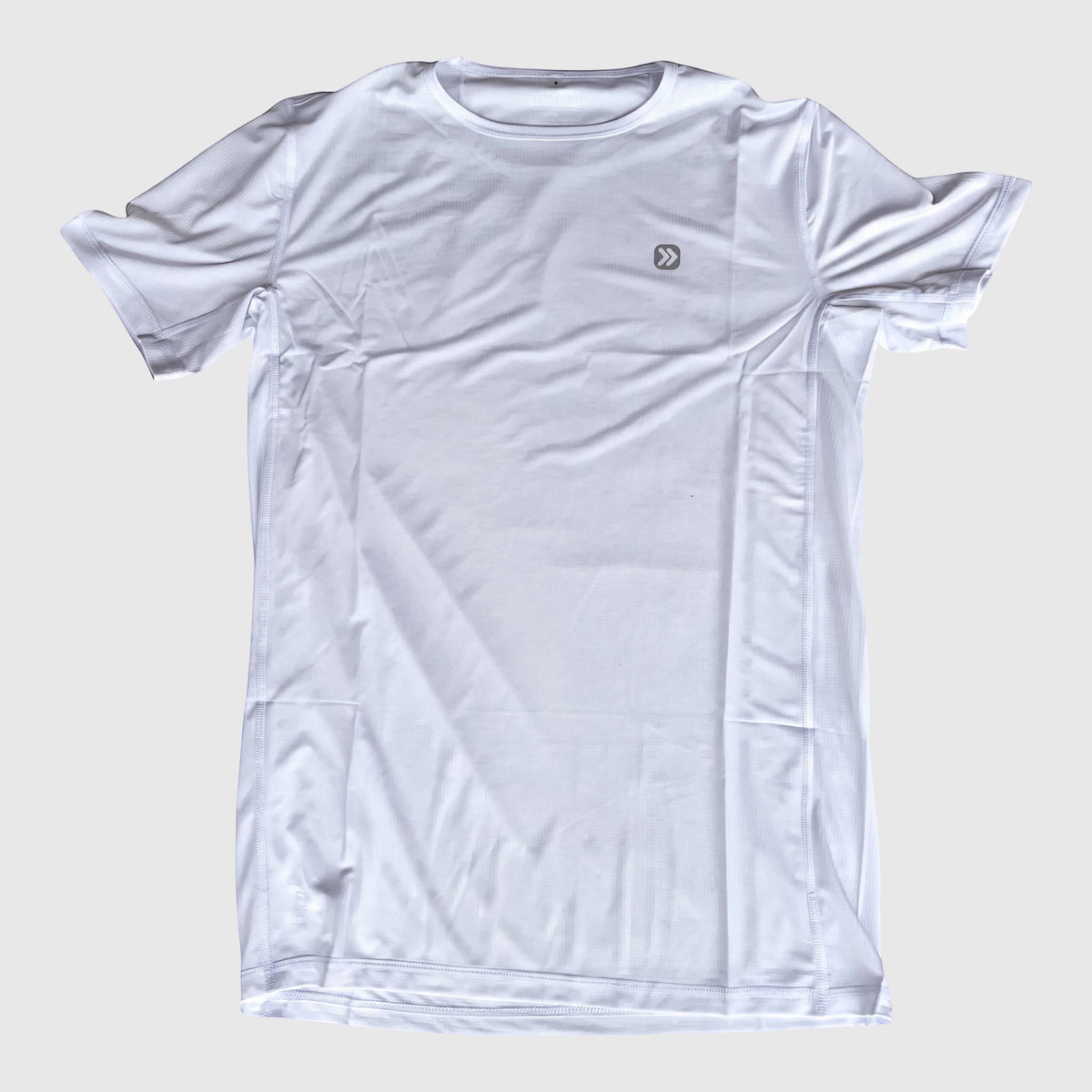 MOVE Sport Apparel Blaze Training T-Shirt in White, front product view.