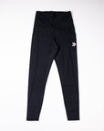 MOVE Sport Apparel women’s 25-Inch Running Tights: Black tights shown from the front.
